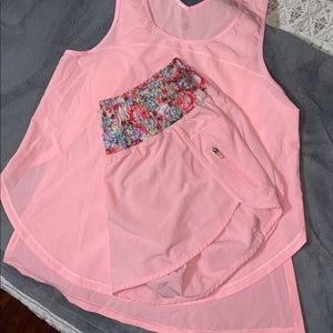 Lululemon athletica tracker set (shorts,shirt)